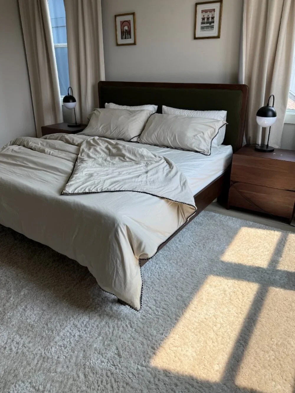Hand Embroidered King Duvet + Shams